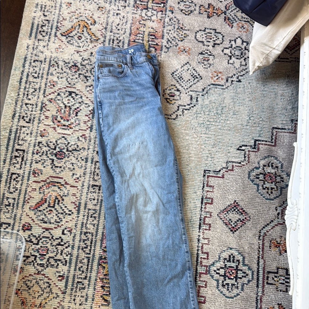 J. Crew Blue Straight Leg Jeans Classic Denim